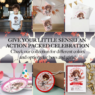 Jongens Karate Martial Arts Verjaardagsfeest Kaart