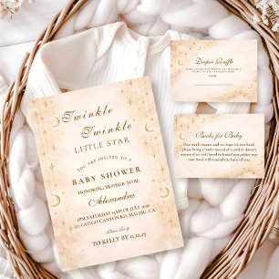 Klassieke Moonlight Baby Shower Kaart