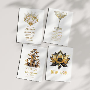 Art Deco Roaring Twenties Gatsby Champagnetoren Save The Date