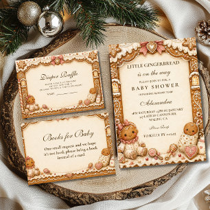 Kleine kerstmannetje baby shower servet