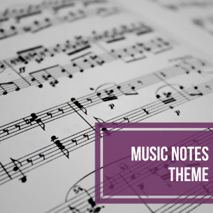 Muzieknoten Musical Wedding Kaart