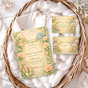 Schattige Baby Draak Sprookje Baby Shower Servet