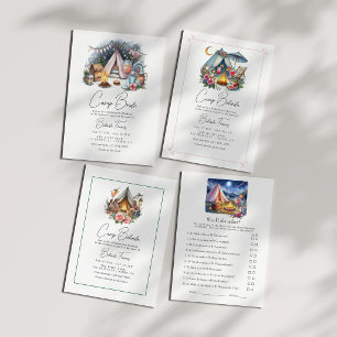 Rustieke Kampbruid Bachelorette-weekend Kaart
