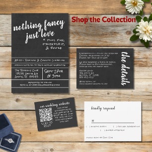 Niets Fancy, gewoon van eenvoudige Casual schitter All In One Uitnodiging