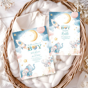 Dromerige Houston We hebben een Boy Diapper Raffle Informatiekaartje