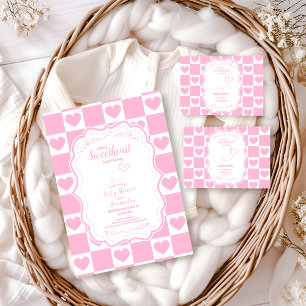 Pink Sweetheart Valentijnsdag Baby shower Servet