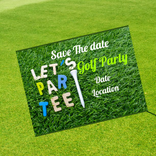 Golfkaartgolf en t-shirt op groen met liefde kaart