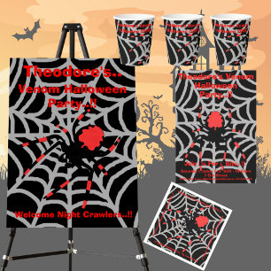 Kinder Venom Halloween Party Spandoek