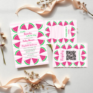 Sweet Watermelon Baby shower Registry Informatiekaartje