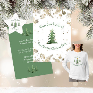 Kerstster, Voeg naam, feestelijk, dames T-shirt