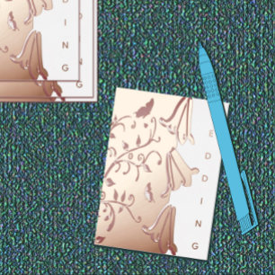 BLUEBELLS & BUTTERFLIES Folie Weddenschap Folie Uitnodiging Briefkaart