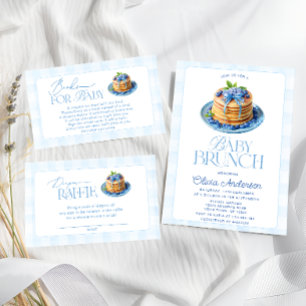 Blueberry Baby Brunch Luier Raffle Tickets Informatiekaartje