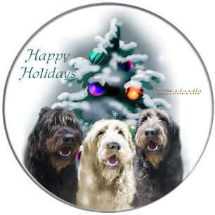 Labradoodle kerstcadeaus feestdagen kaart
