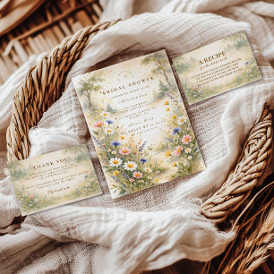 Blozende en Blauwe Weide Bruidsmeisjesfeest Kaart