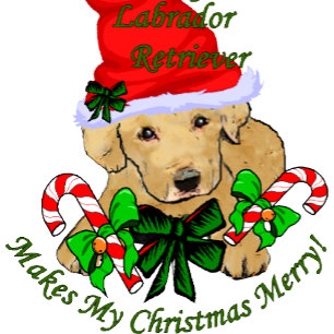 Yellow Labrador Retriever kerstcadeaus Feestdagen Kaart