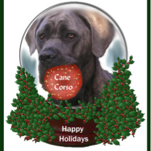Cane Corso-kerstcadeaus Feestdagen Kaart