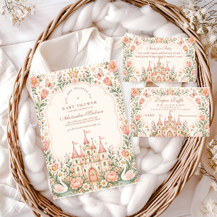 Sprookjesachtig Kasteel Baby Shower Kaart