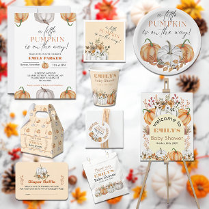 Een kleine pompoen is onderweg Baby shower Kaart