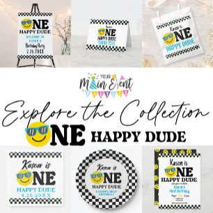 Een gelukkige kerel verjaardag 1e verjaardag bedankkaart