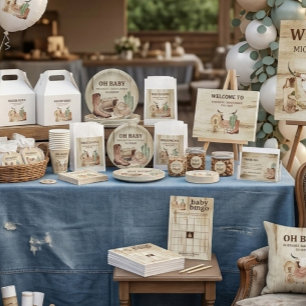 Houden Pet schoten Cactus Cowboy Books voor Baby Informatiekaartje