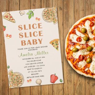 Slice Slice Baby Pizza Baby shower Servet