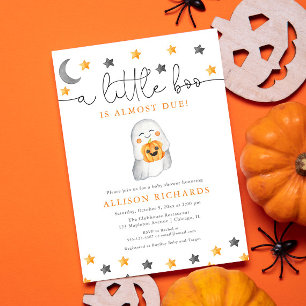 Halloween girl baby shower Daper-kaarten Informatiekaartje