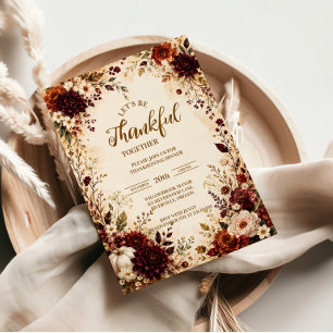 Luxe Bourgondië Bloemrijke Thanksgiving-diner Servet