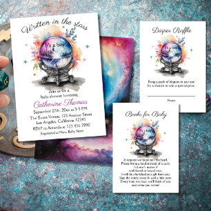 Celestial Crystal Ball Astrologie Baby shower Kaart