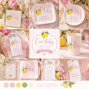 Ciao Baby Citroen Boogjes Meisjes Baby Shower Uitn Servet