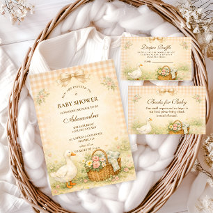 Drollige Domme Gans Lente Baby Borrel Servet