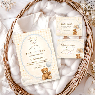 We Can Bearly Wait Teddybeer Luier Raffle Informatiekaartje