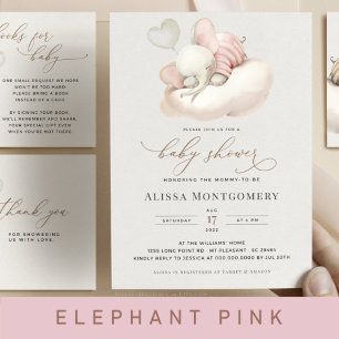 Elephant Baby shower Invitation