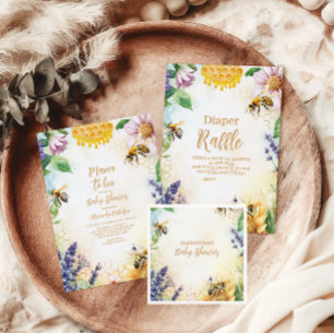 Mama to Bee Wildflower Honingbij Mom Diapper Raffl Informatiekaartje