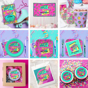 OM HET EVEN WELKE LEEFTIJD 90's retro verjaardagsu Kaart