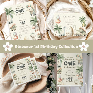 Dinosaur 1e verjaardag servet