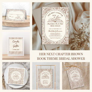 Bruidsfeest 'Her Next Chapter Brown Book Club' Servet