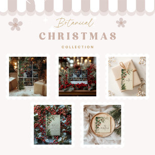 Rustiek Holly Berry kerstfeest Servet