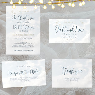 Op Cloud Nine Modern Schattige Elegant Vrijgezelle Spandoek