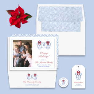 Prettige feestdagen Afbeelding Elegante Ginger Jar Feestdagenkaart