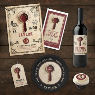 Cool Retro  Bourgondië Escape Room Adventure Servet