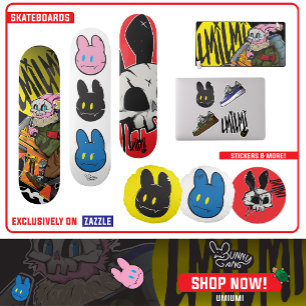 Punk Rock Schedel Vector Grafische Bureaumat Muismat