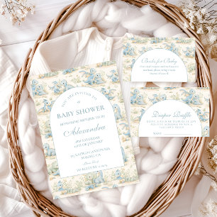 Blauwe Dinosaurus Verhalenboek Baby Shower Servet