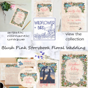 Budget   Roze Bloemen Bluebird Bruiloft