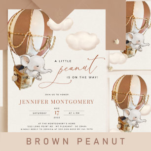 Elephant Hot-Air Ballonuitnodiging