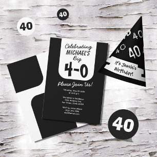 Uitnodiging voor 40e verjaardag vieren