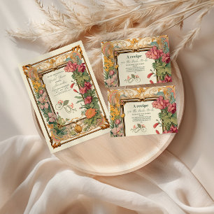  Bloemen Art Nouveau Vrijgezellenfeest Servet