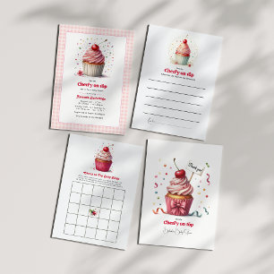 Kers Op De Taart Baby Shower Kaart