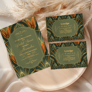 Olijfgroen Elegante   Bruid Servet