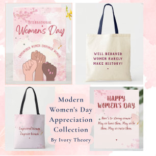 Empowered Women Roze Aquarel Bloemen Vrouwendag Koffiemok