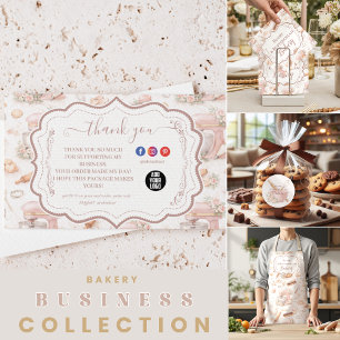 Blozende Vintage Patisserie Bakkerij Bedrijf Visitekaartje